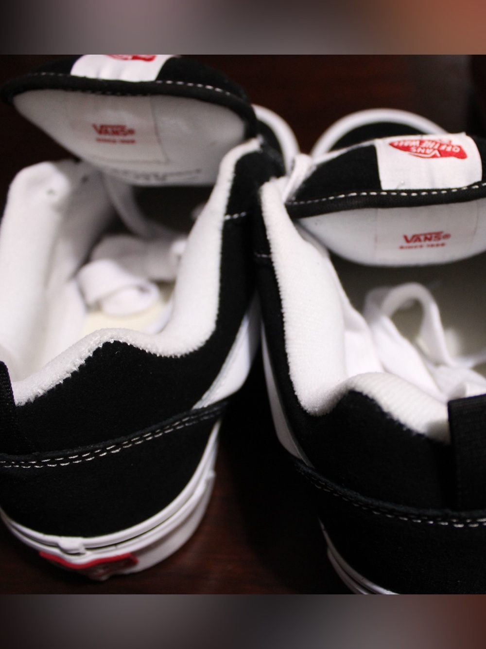 Vans Knu Skool Skate Shoe - Black / True White - Picture 3 of 8